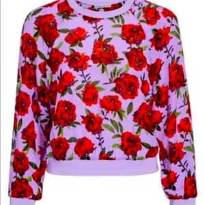 Alice and Olivia Lila’s Rose Scarlet Top